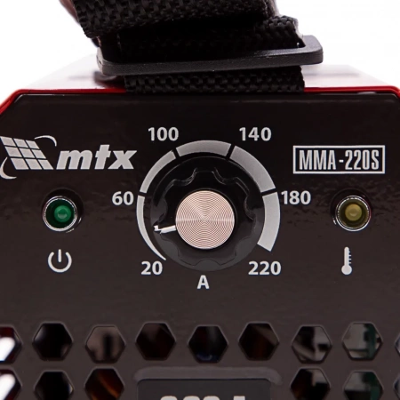 Инверторный аппарат дуговой сварки MTX MMA-220S, 220 А, ПВ60, диам.эл. 1,6-5,0 мм 94392