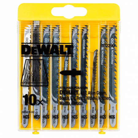 Набор пилок DeWalt 10шт DT2290
